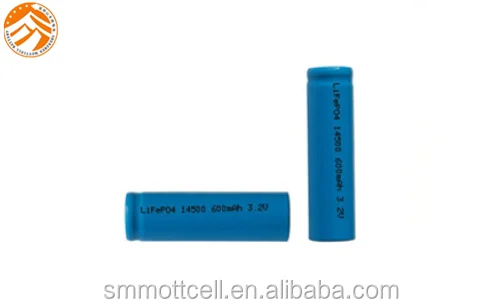 แบตเตอรี่ IFR14500 3.2V 600mAh lifepo4 4
