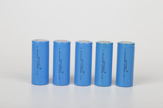 3.2V 6000mah ซิลินเดอร์แบตเตอรี่เซลล์ สามารถชาร์จใหม่ วงจรลึก 32700 32650 Lifepo4 เซลล์