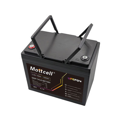 12.8V 100Ah ไดป์ไซเคิล แบตเตอรี่ลิตยูม LiFePO4 ลิตยูมไอออน สําหรับรถคาราวาน เรือ EV