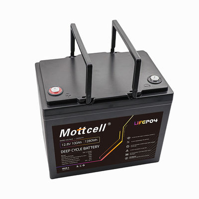 ความจุ Lifepo4 แบตเตอรี่ 12 วอลต์แบบชาร์จใหม่ - 100Ah IP67 Protection หนักเบา ABS/PVC Casing